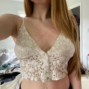 Cropped Lacey top